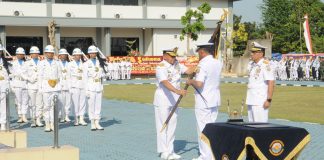 Lantamal IV Batam Laksanakan Serah Terima Tongkat Kepemimpinan