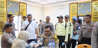 HUT Satpam ke 44 Tahun, Polres Aceh Timur Gelar Donor Darah