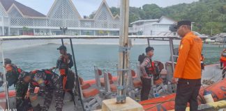 Prajurit Posal Serasan Bantu Pencairan Nelayan Hilang Kontak