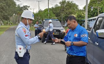 Satpomau Lanud Raden Sadjad Natuna Perketat Disiplin Lalu Lintas dan Pengamanan