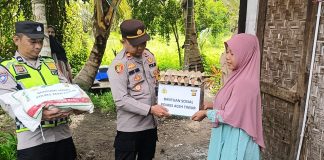 Rumah Muhammad Muriza Mendapat Perhatian Kapolres Aceh Timur