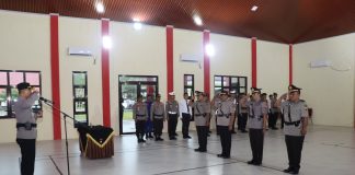 Kapolres Natuna Pimpin Sertijab Kabag Logistik, Kasat Binmas dan Kapolsek Midai