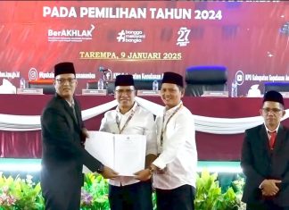 KPU Resmi Tetapkan Aneng-Raja Bayu Sebagai Bupati dan Wakil Bupati Anambas