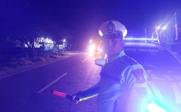 Polres Simalungun Tingkatkan Patroli Blue Light Untuk Jaga Keamanan Malam Hari