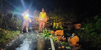 Jalan Penghubung Aceh Timur dengan Gayo Lues Kembali Longsor di Lokop