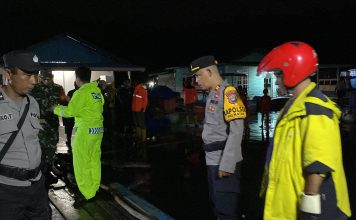 Jaga Keamanan Masyarakat, Polsek Palmatak Laksanakan Patroli Gabungan Siaga Bencana