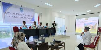Pemerintah Daerah Buton Tengah Gelar Rapat Evaluasi Kinerja PJ Kepala Desa Se-Kabupaten Buton Tengah