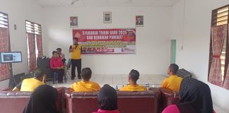 Polsek Tanah Jawa Gelar Syukuran Tahun Baru dan Kenaikan Pangkat Empat Perwira