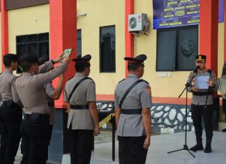 Kapolres Anambas Pimpin Sertijab Kasat Polairud dan Kabaglog
