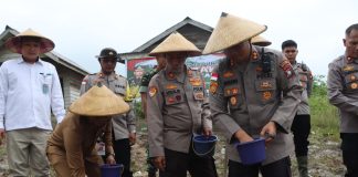 Polres Natuna Dukung Ketahanan Pangan Nasional, Tanam Jagung di Lahan 1,5 Hektar
