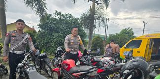 Sat Lantas Polres Simalungun Tindak 22 Kendaraan Berknalpot Blong di Sondi Raya