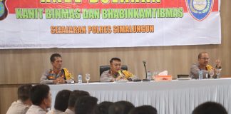 Kapolres Simalungun Pimpin Anev Bulanan Binmas dan Bhabinkamtibmas untuk Tingkatkan Kinerja Pengamanan Masyarakat
