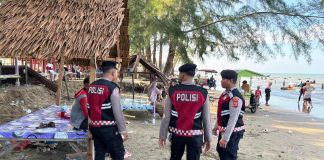 Libur Panjang, Sat Samapta Polres Aceh Timur Pastikan Keamanan di Tempat Wisata