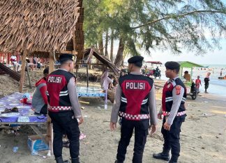 Libur Panjang, Sat Samapta Polres Aceh Timur Pastikan Keamanan di Tempat Wisata