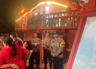 Polres Kepulauan Anambas Amankan Perayaan Imlek 2576 di Vihara Gunung Dewa Siantan