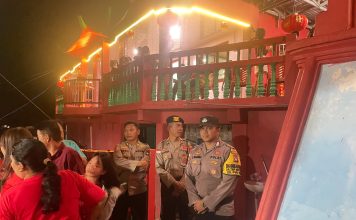 Polres Kepulauan Anambas Amankan Perayaan Imlek 2576 di Vihara Gunung Dewa Siantan