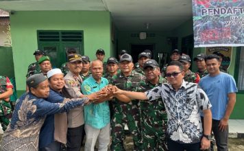 Danramil 15 Muara Sipongi Resmi Berganti, Letda Inf Marahotma Nasution Gantikan Kapten Arh Marito Efendi Harahap