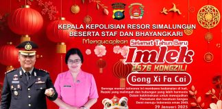 Kapolres Simalungun Sampaikan Ucapan Selamat Tahun Baru Imlek 2576