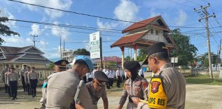 Berganti Jabatan, Kapolres Buton Tengah Pimpin Sertijab Pejabat Perwira Baru