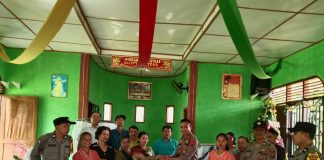 Hadiri Ibadah Minggu, Kapolsek Bosar Maligas Sampaikan Himbauan Kamtibmas di Gereja GKPI Pasar Baru