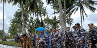 Lanal Ranai Ikuti Video Konference Ketahanan Pangan Bersama KASAL