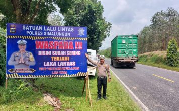 Sat Lantas Polres Simalungun Gencarkan Imbauan Keselamatan Berlalu Lintas
