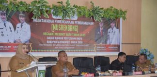 Buka Musrenbang Kecamatan Bukit Batu, Bupati Kasmarni Sampaikan 9 Program Strategis