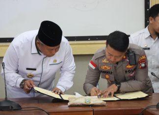 Pemkab dan Polres Anambas Teken MoU Hibah Lahan Pembangunan Kantor Polsek Jemaja