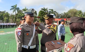 Jelang Idul Fitri Polres Natuna Apel Gelar Pasukan Operasi Keselamatan Seligi 2025