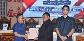 Bupati Bengkalis Terima Laporan Reses Masa Sidang I Tahun 2024