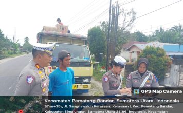 Kasat Lantas Polres Simalungun Pimpin Operasi Keselamatan Toba 2025 di Jalur Asahan-Batubara