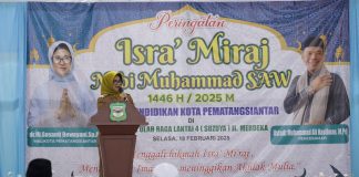 Pada Acara Isra Mi’raj Nabi Muhammad SAW 1446 H/2025M, Wali Kota Pematangsiantar Ingatkan Jangan Persulit Urusan Guru
