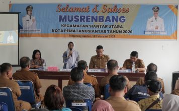 Musrembang di Kecamatan Siantar Utara, Wali Kota Pematangsiantar : Musrembang harus menghasilkan usulan program yang realistis dan berkualitas