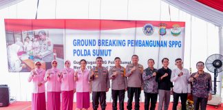 Dukung Masa Depan Generasi Penerus Bangsa, Polda Sumut Ground breaking Dapur Gizi Gratis