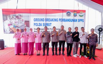 Dukung Masa Depan Generasi Penerus Bangsa, Polda Sumut Ground breaking Dapur Gizi Gratis