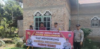 Polsek Serbalawan Dukung Program Pekarangan Pangan Bergizi di Dolok Kataran