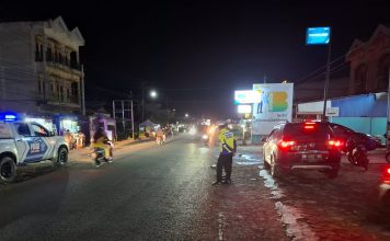Polres Palas Gelar Patroli Blue Light Gabungan Piket Fungsi Cegah Gangguan Kamtibmas