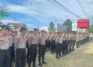 Ratusan Polisi Disiagakan di Buton Tengah, Jelang Pembacaan Putusan MK Terkait PHPU Pilkada Buton Tengah