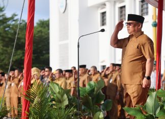Perdana Pimpin Apel, Wagub Nyanyang Tegaskan Komitmen Realisasi Program Prioritas