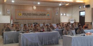 Kapolres Simalungun Ikuti Taklimat Awal Audit Kinerja Irwasda Polda Sumut Secara Virtual