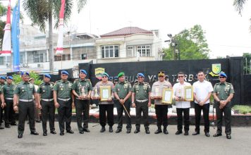 Sinergitas TNI-Polri, Kabid Propam Polda Sumut Direward Komandan Puspomad