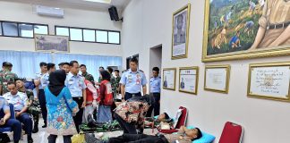 Sambut HUT ke-79 TNI AU, Lanud RSA Natuna Gelar Donor Darah untuk Masyarakat
