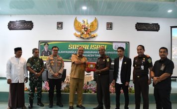 Plt Kejati Aceh Laksanakan kunjungan Kerja, Disambut Pj Bupati Aceh Timur