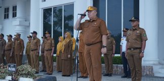 Sekretaris Daerah Kabupaten Asahan Pimpin Apel Gabungan