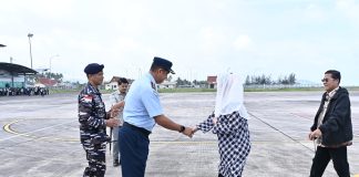 Danlanud RSA Ucapkan Selamat kepada Bupati dan Wakil Bupati Natuna