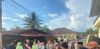 Polres Palas dan Forkopimda Sambut Kedatangan Bupati dan Wakil Bupati Sepulang Retreat di Magelang