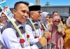 Bupati Dr H Anton Achmad dan Wakil Bupati Benny Gusman di Sambut Masyarakat dengan Antusias