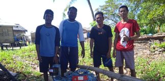 Pemdes Pena’ah Serahkan Genset untuk Warga Dusun II Mensemut