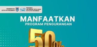 Pamtigo Payakumbuh Beri Keringanan Denda Keterlambatan Pembayaran Hingga 50 Persen bagi Pelanggan