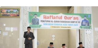 Kakanwil Kemenag Aceh Hadiri Penutupan Ramadhan Camp Ke-VII di MAN IC Aceh Timur